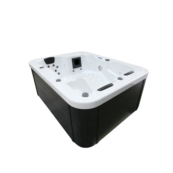 Jacuzzi zewnętrzne White Marble z pokrywą i schodkami