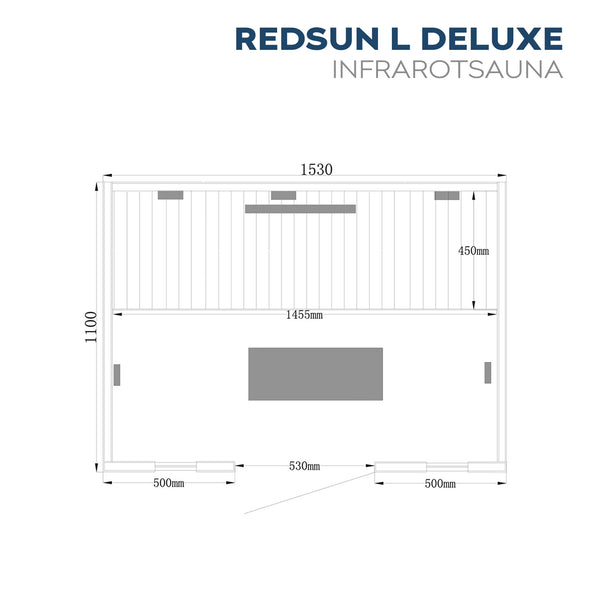 Sauna na podczerwień REDSUN DELUXE - L