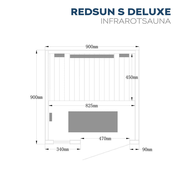 Sauna na podczerwień REDSUN DELUXE - S