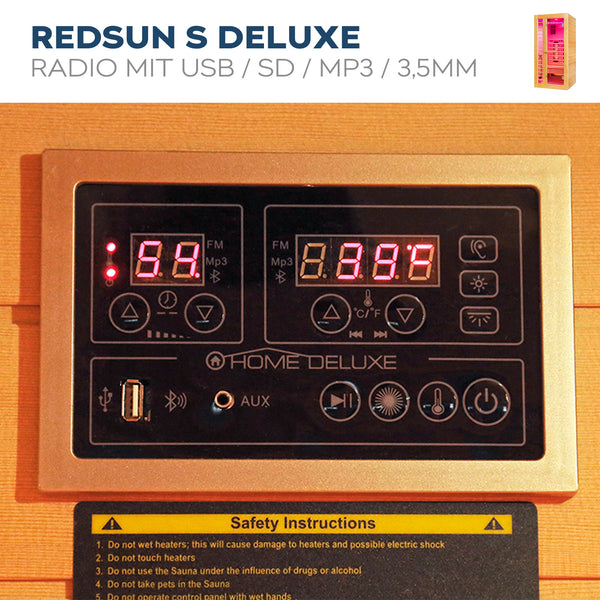 Sauna na podczerwień REDSUN DELUXE - S