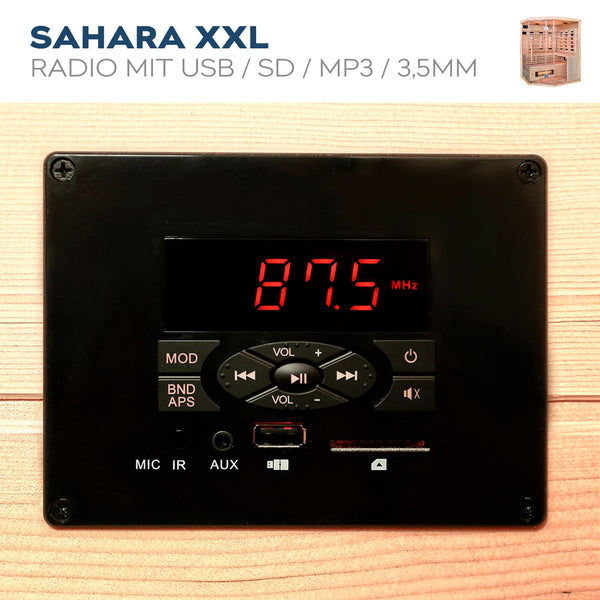 Sauna na podczerwień SAHARA - XXL z promiennikiem pełnego spektrum