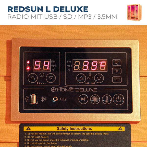Sauna na podczerwień REDSUN DELUXE - L