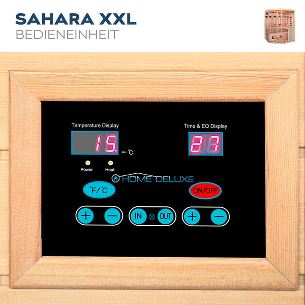 Sauna na podczerwień SAHARA - XXL z promiennikiem pełnego spektrum
