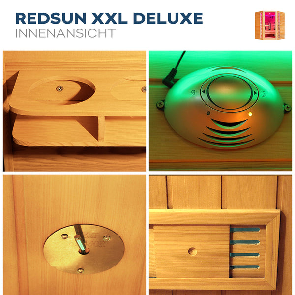 Sauna na podczerwień REDSUN DELUXE - XXL
