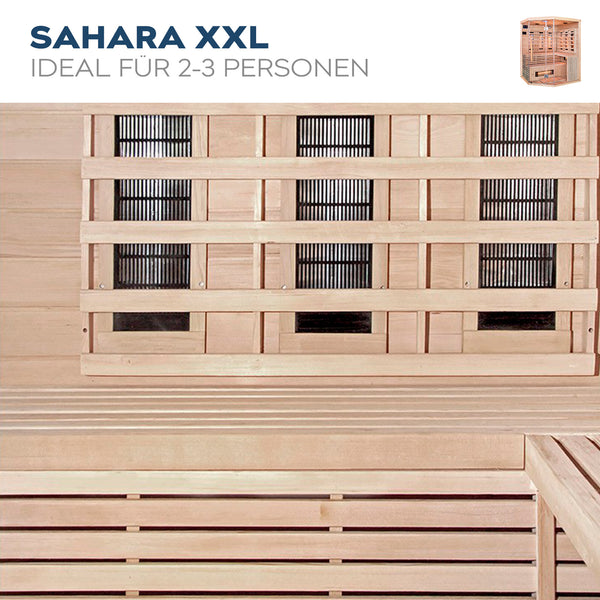 Sauna na podczerwień SAHARA - XXL z promiennikiem pełnego spektrum