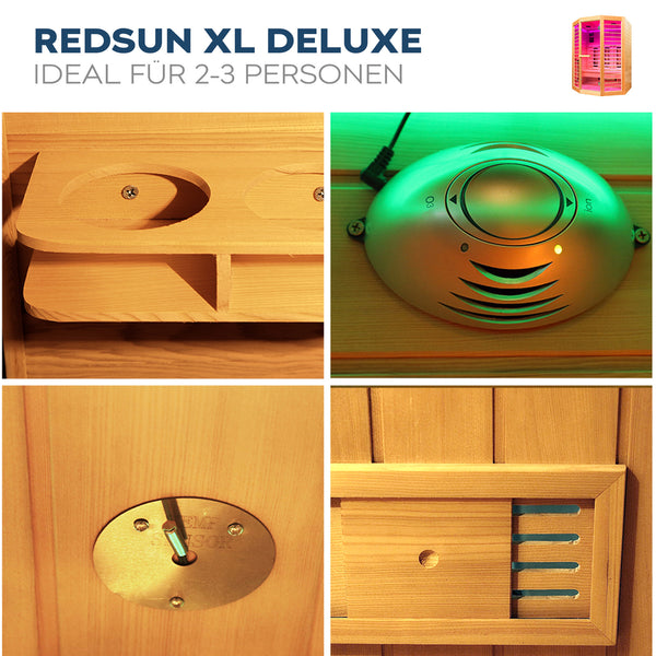 Sauna na podczerwień REDSUN DELUXE - XL
