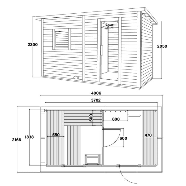 Sauna Zewnętrzna Talo - XL