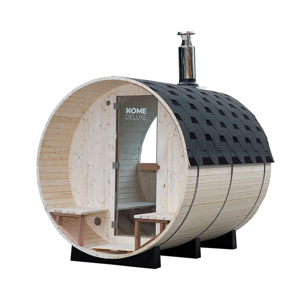 Sauna Zewnętrzna – Lagom Deluxe – Opalana Drewnem