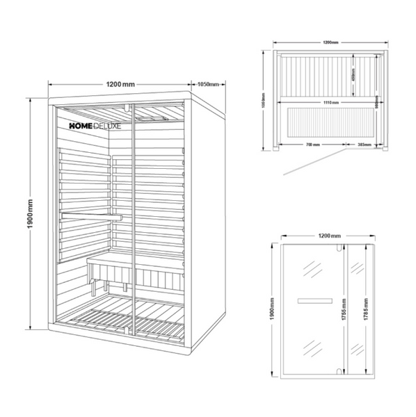 Sauna infrared podczerwień Nero M