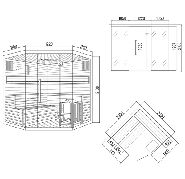 Sauna fińska SKYLINE BIG - XL