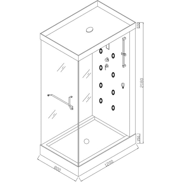 Prysznic parowy DESIGN - M