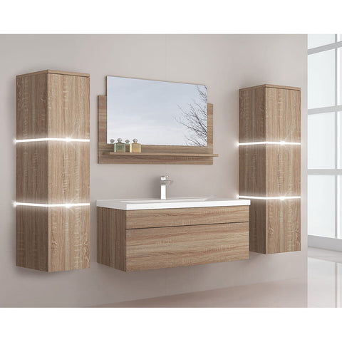 meble łazienkowe drewniane warszawa premium led