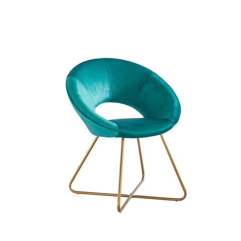 Krzesło welurowe SELESA - zielone