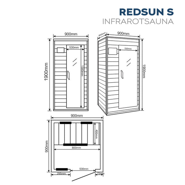 Sauna na podczerwień REDSUN - S