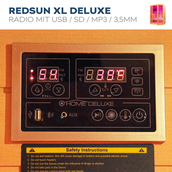 Sauna na podczerwień REDSUN DELUXE - XL