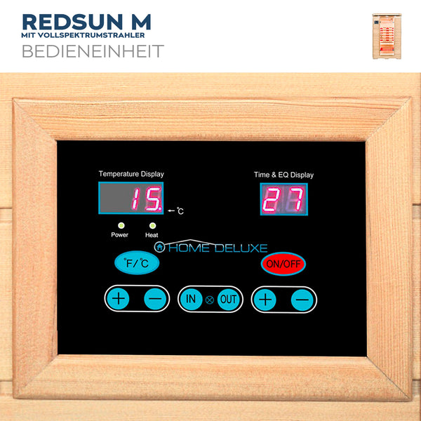 Sauna na podczerwień REDSUN M z promiennikiem pełnego spektrum