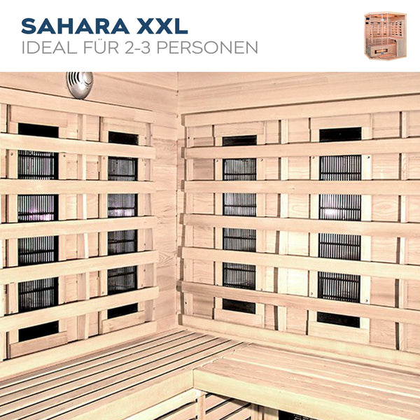 Sauna na podczerwień SAHARA - XXL z promiennikiem pełnego spektrum
