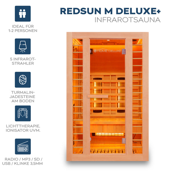 Sauna na podczerwień REDSUN DELUXE PLUS - M