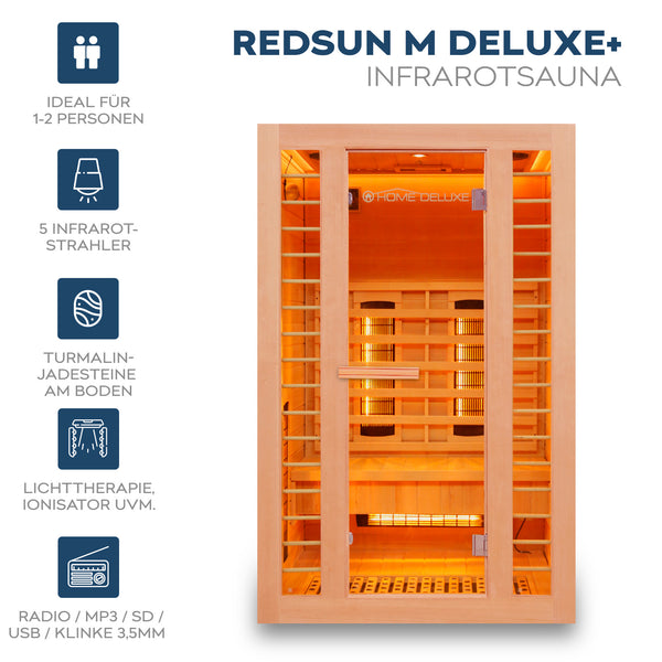 Sauna na podczerwień REDSUN DELUXE PLUS - M