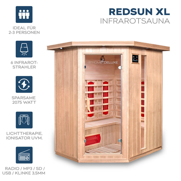 Sauna na podczerwień REDSUN - XL