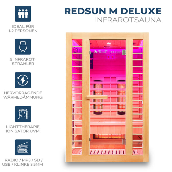 Sauna na podczerwień REDSUN DELUXE - M