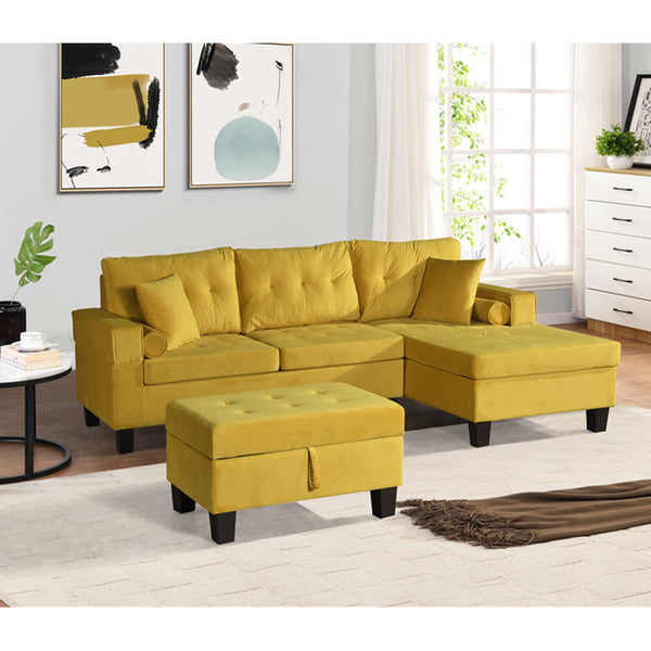 Sofa ROM - żółta lewa